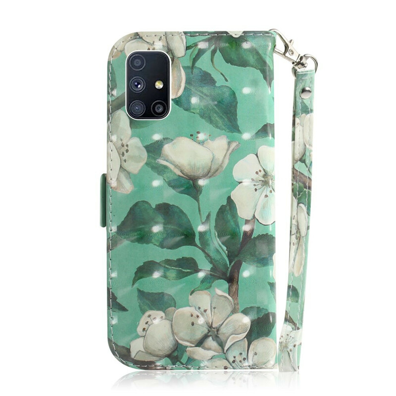 Housse Samsung Galaxy M51 Arbre en Fleurs à Lanière Housse Samsung Galaxy M51 Arbre en Fleurs à Lanière