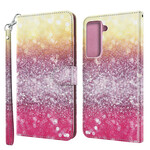 Housse Samsung Galaxy S21 Plus 5G Dégradé Paillettes Magenta Housse Samsung Galaxy S21 Plus 5G Dégradé Paillettes Magenta
