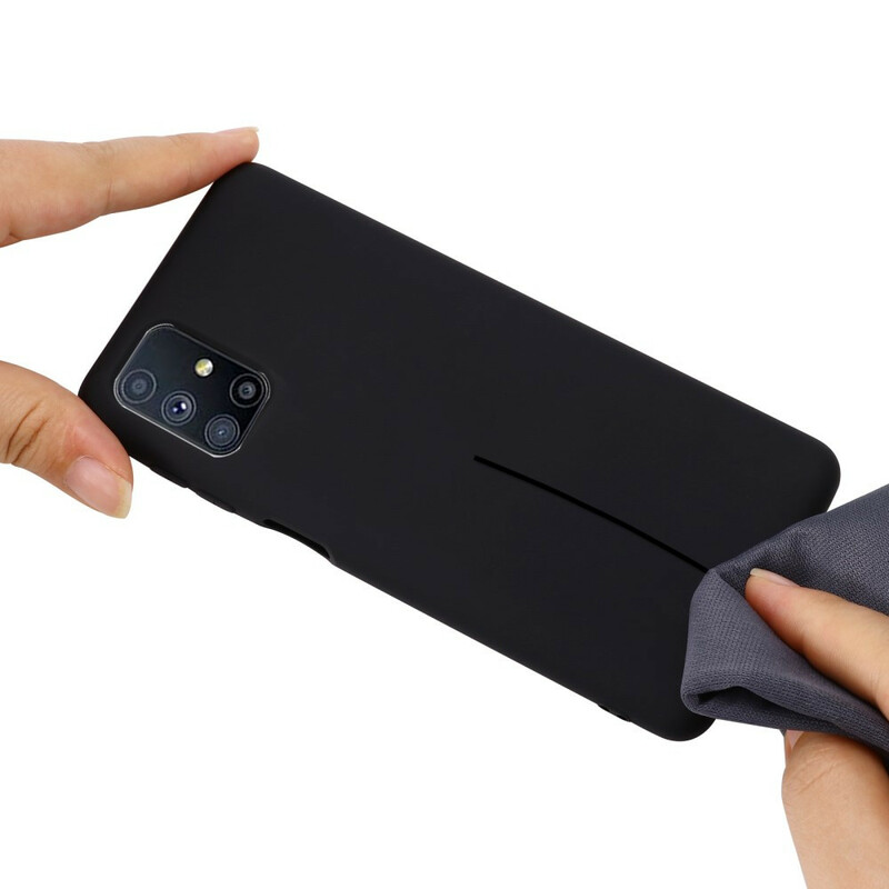 Coque Samsung Galaxy M51 Silicone Liquide avec Lanière Coque Samsung Galaxy M51 Silicone Liquide avec Lanière