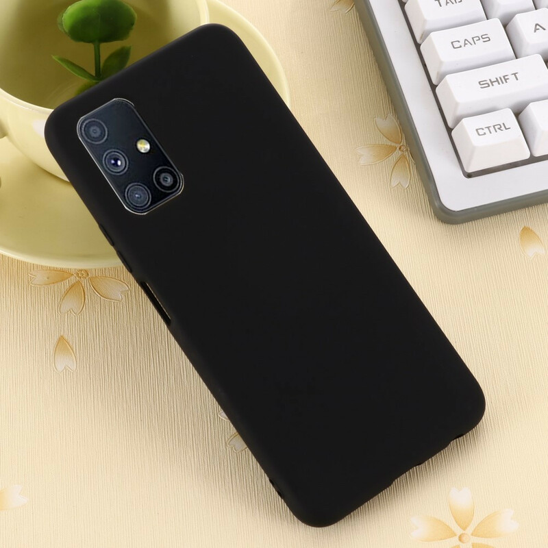 Coque Samsung Galaxy M51 Silicone Liquide avec Lanière Coque Samsung Galaxy M51 Silicone Liquide avec Lanière
