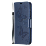 Housse Samsung Galaxy S21 Plus 5G Papillons et Rabat Oblique Housse Samsung Galaxy S21 Plus 5G Papillons et Rabat Oblique