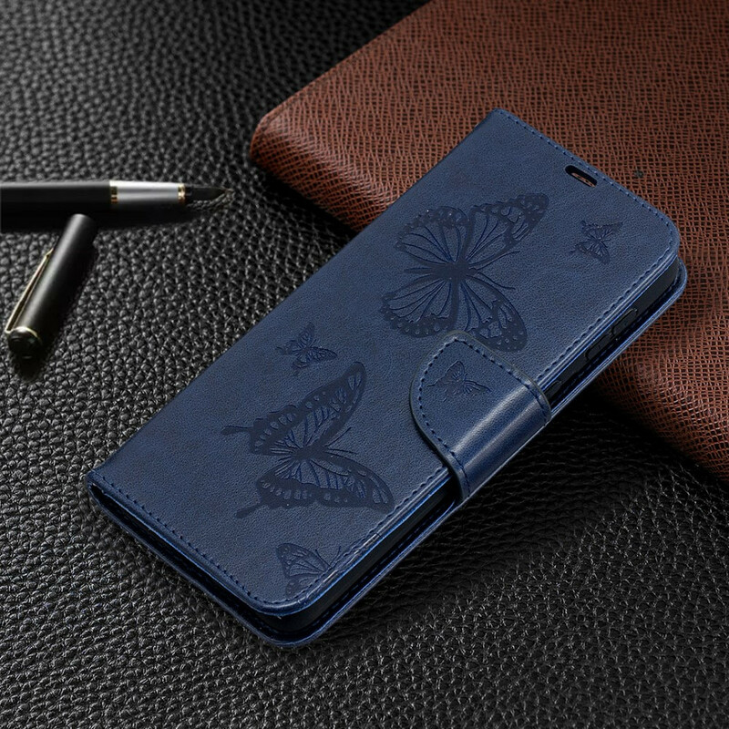 Housse Samsung Galaxy S21 Plus 5G Papillons et Rabat Oblique Housse Samsung Galaxy S21 Plus 5G Papillons et Rabat Oblique