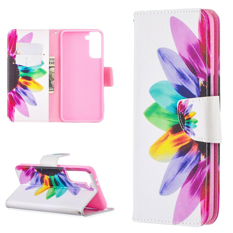 Housse Samsung Galaxy S21 Plus 5G Fleur Aquarelle Housse Samsung Galaxy S21 Plus 5G Fleur Aquarelle
