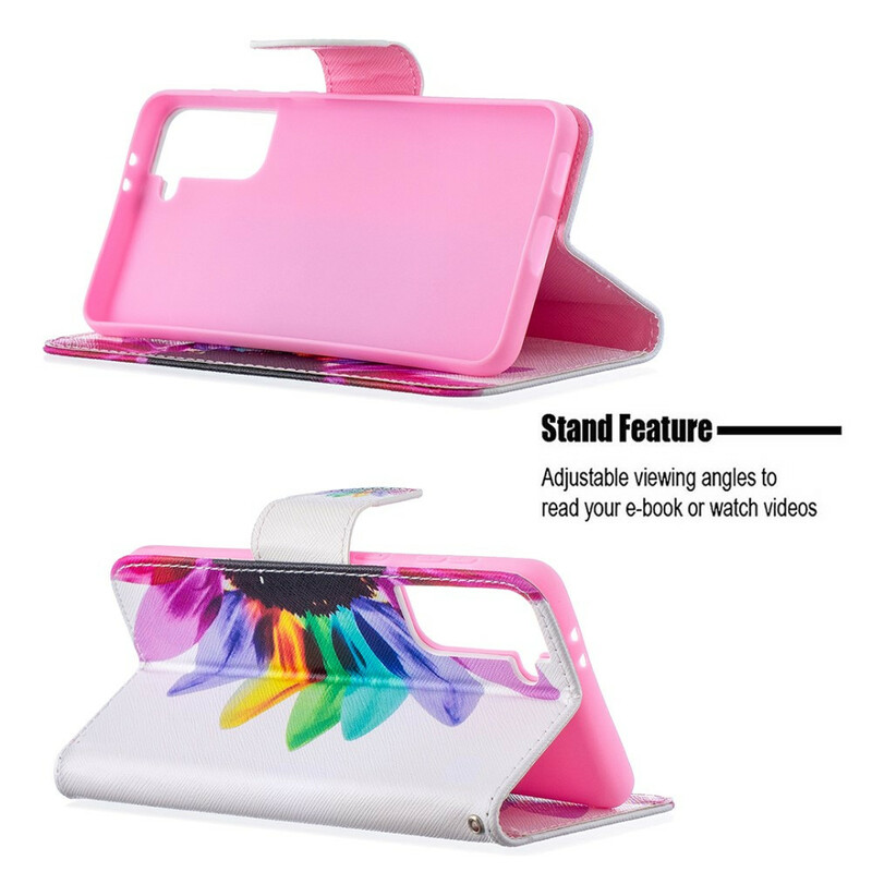 Housse Samsung Galaxy S21 Plus 5G Fleur Aquarelle Housse Samsung Galaxy S21 Plus 5G Fleur Aquarelle