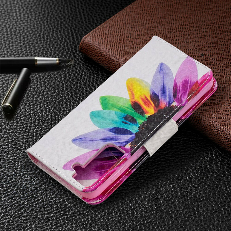 Housse Samsung Galaxy S21 Plus 5G Fleur Aquarelle Housse Samsung Galaxy S21 Plus 5G Fleur Aquarelle
