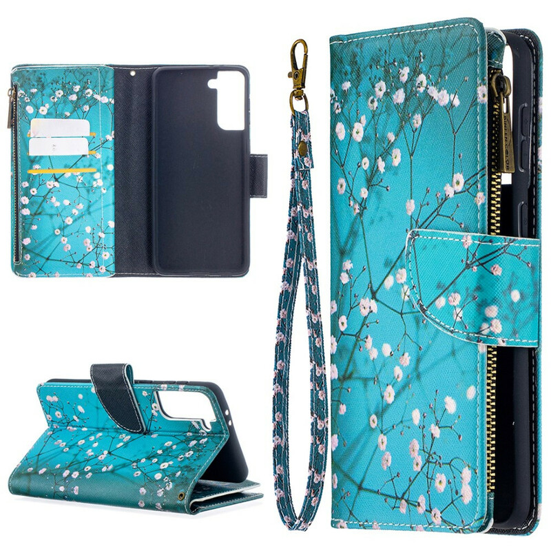 Housse Samsung Galaxy S21 Plus 5G Poche Zippée Arbre Housse Samsung Galaxy S21 Plus 5G Poche Zippée Arbre
