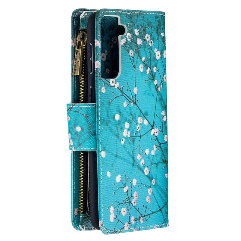 Housse Samsung Galaxy S21 Plus 5G Poche Zippée Arbre Housse Samsung Galaxy S21 Plus 5G Poche Zippée Arbre