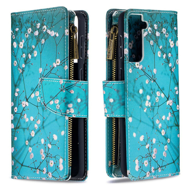 Housse Samsung Galaxy S21 Plus 5G Poche Zippée Arbre Housse Samsung Galaxy S21 Plus 5G Poche Zippée Arbre