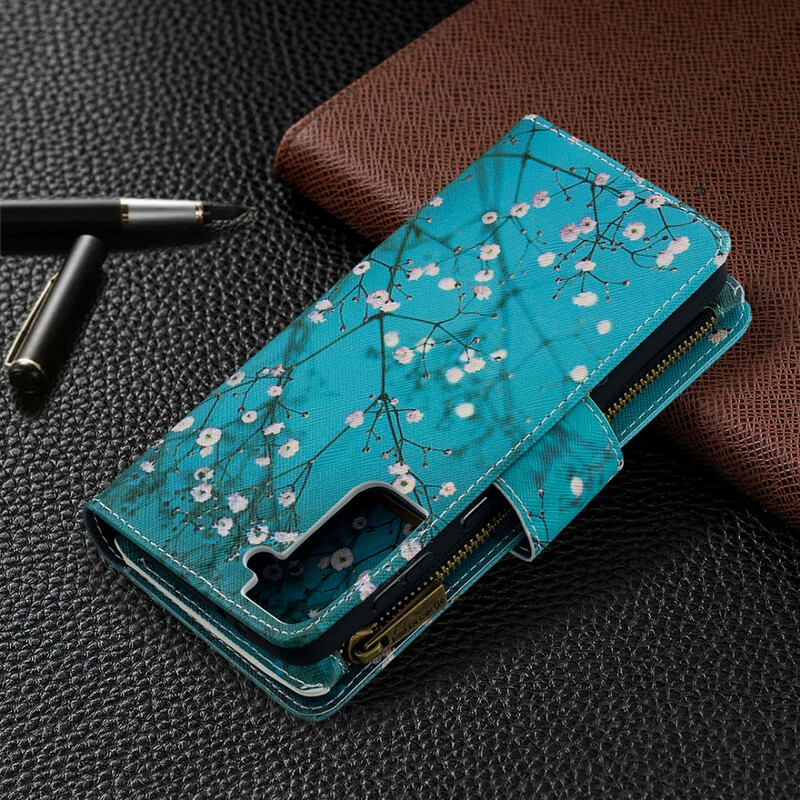 Housse Samsung Galaxy S21 Plus 5G Poche Zippée Arbre Housse Samsung Galaxy S21 Plus 5G Poche Zippée Arbre