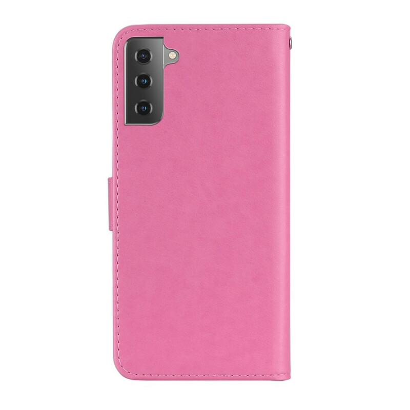 Housse Samsung Galaxy S21 Plus 5G Hibou Mandala et Breloque Housse Samsung Galaxy S21 Plus 5G Hibou Mandala et Breloque