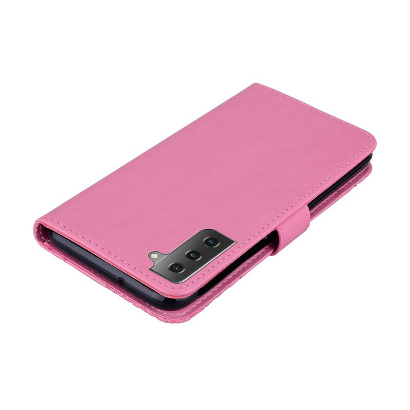 Housse Samsung Galaxy S21 Plus 5G Hibou Mandala et Breloque Housse Samsung Galaxy S21 Plus 5G Hibou Mandala et Breloque