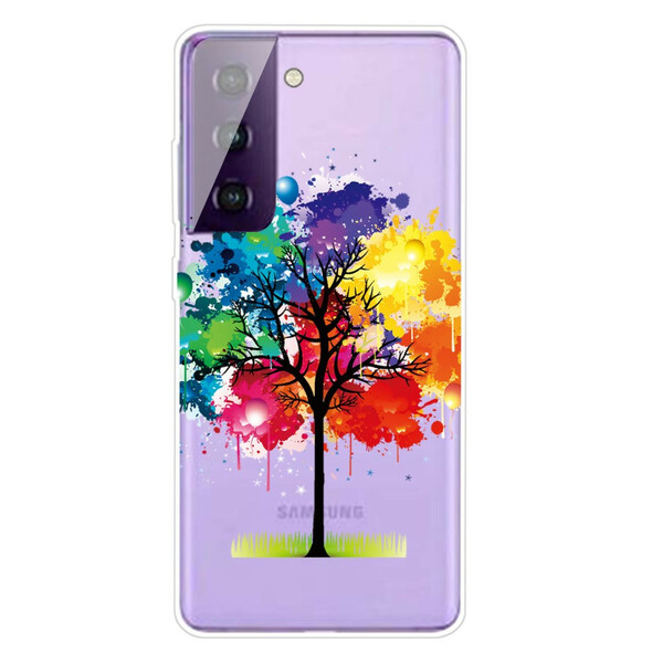 Coque Samsung Galaxy S21 5G Arbre Aquarelle