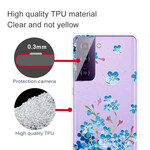 Coque Samsung Galaxy S21 5G Fleurs Bleues Coque Samsung Galaxy S21 5G Fleurs Bleues