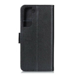 Housse Samsung Galaxy S21 5G Simili Cuir Litchi Traditionnel