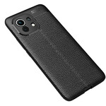 Coque Xiaomi Mi 11 Effet Cuir Litchi Double Line