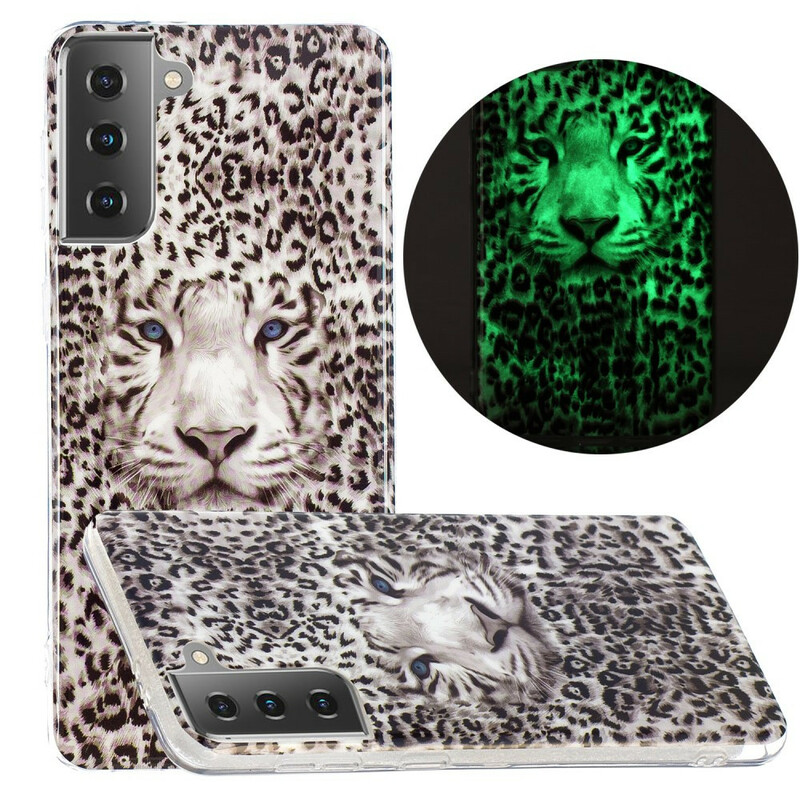 Coque Samsung Galaxy S21 5G Leopard Fluorescente