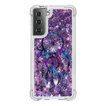 Coque Samsung Galaxy S21 Plus 5G Attrape Rêves Paillettes