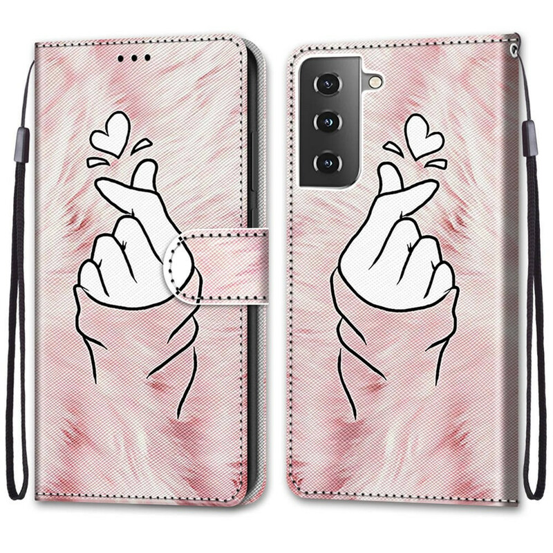 Housse Samsung Galaxy S21 5G Finger Heart