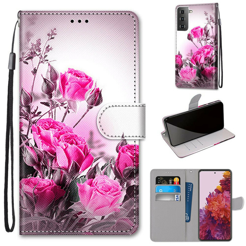 Housse Samsung Galaxy S21 5G Fleurs Magiques Housse Samsung Galaxy S21 5G Fleurs Magiques