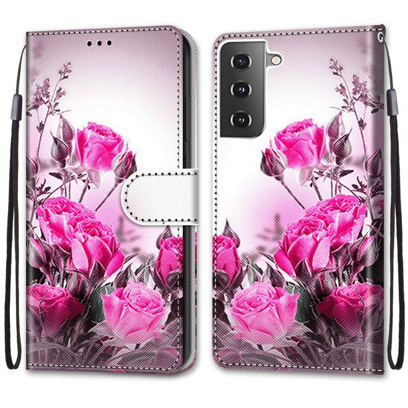 Housse Samsung Galaxy S21 5G Fleurs Magiques