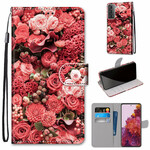Housse Samsung Galaxy S21 5G Romance Florale Housse Samsung Galaxy S21 5G Romance Florale