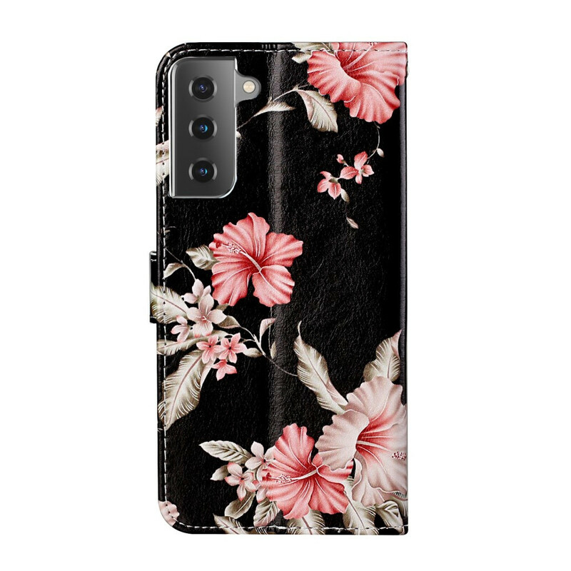 Housse Samsung Galaxy S21 5G Fleurs en Folies