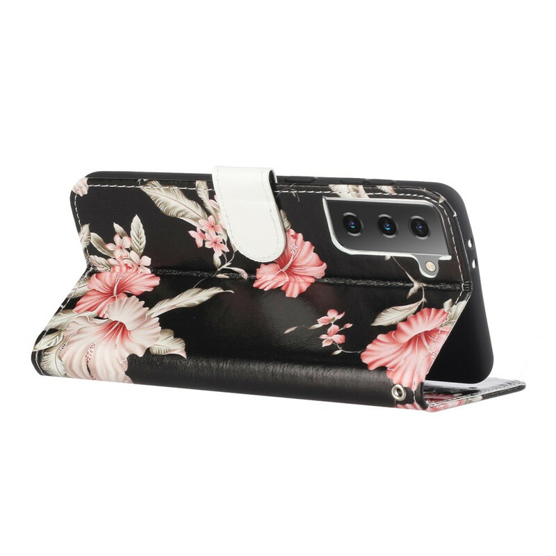 Housse Samsung Galaxy S21 5G Fleurs en Folies Housse Samsung Galaxy S21 5G Fleurs en Folies