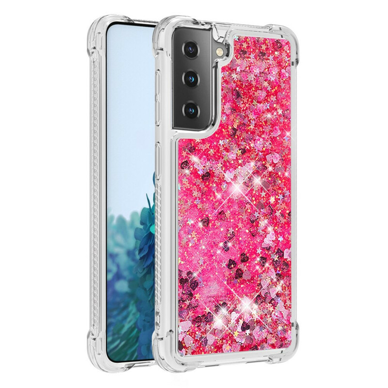 Coque Samsung Galaxy S21 5G Désires Paillettes