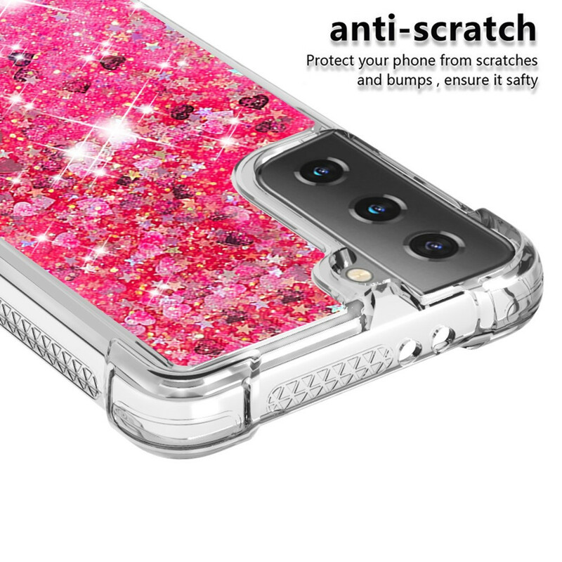 Coque Samsung Galaxy S21 5G Désires Paillettes