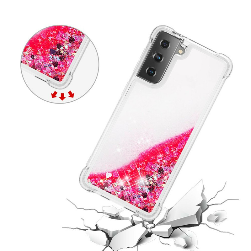 Coque Samsung Galaxy S21 5G Désires Paillettes