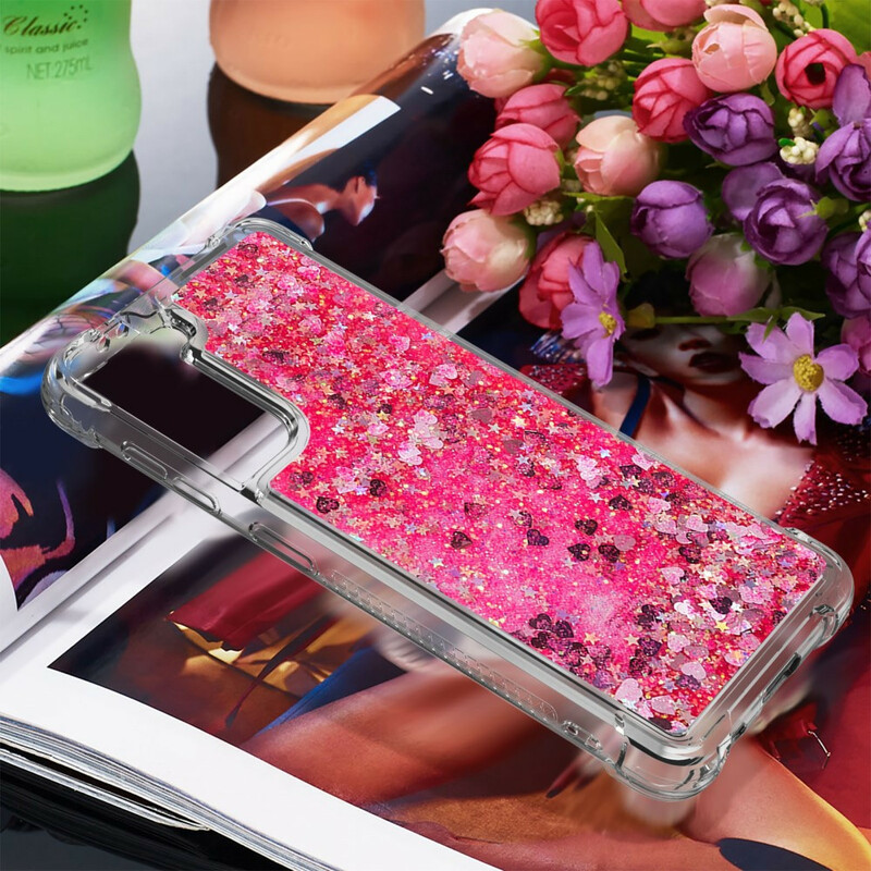 Coque Samsung Galaxy S21 5G Désires Paillettes