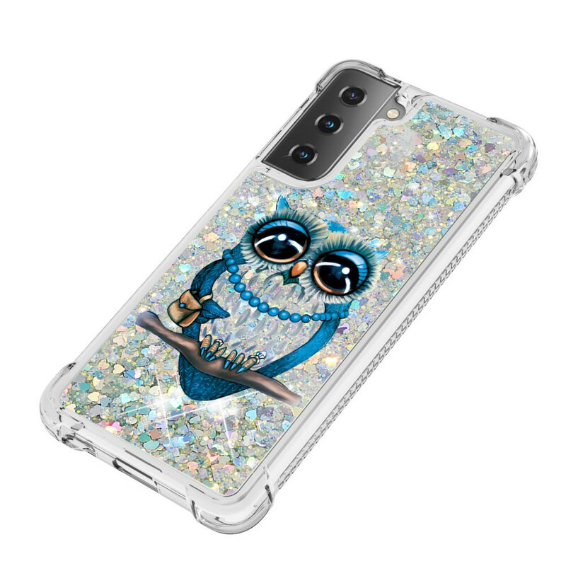 Coque Samsung Galaxy S21 5G Miss Hibou Paillettes Coque Samsung Galaxy S21 5G Miss Hibou Paillettes