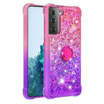 Coque Samsung Galaxy S21 5G Paillettes Anneau-Support Coque Samsung Galaxy S21 5G Paillettes Anneau-Support
