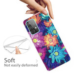 Coque Samsung Galaxy A71 5G Flexible Fleurs
