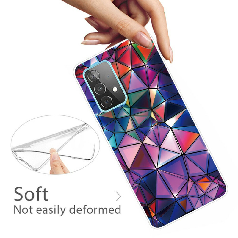 Coque Samsung Galaxy A72 5G Flexible Géométrie