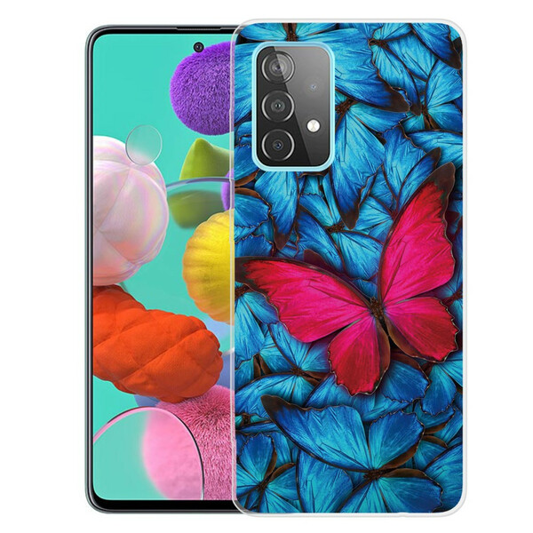 Coque Samsung Galaxy A72 4G / A72 5G Flexible Papillons