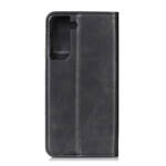 Flip Cover Samsung Galaxy S21 Plus 5G Cuir Fendu Vintage Flip Cover Samsung Galaxy S21 Plus 5G Cuir Fendu Vintage