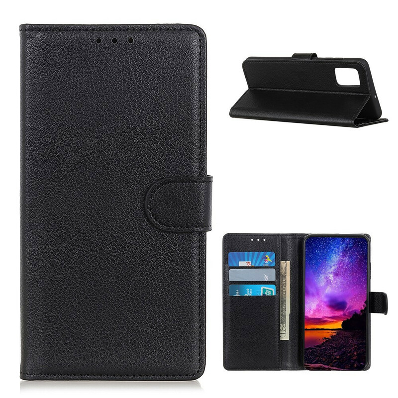 Housse Samsung Galaxy A72 5G Simili Cuir Litchi Traditionnel Housse Samsung Galaxy A72 5G Simili Cuir Litchi Traditionnel