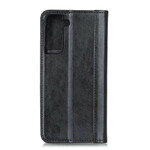 Flip Cover Samsung Galaxy S21 5G Cuir Litchi Fendu Élégance Flip Cover Samsung Galaxy S21 5G Cuir Litchi Fendu Élégance