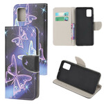 Housse Samsung Galaxy A52 5G Papillons Néons Housse Samsung Galaxy A52 5G Papillons Néons