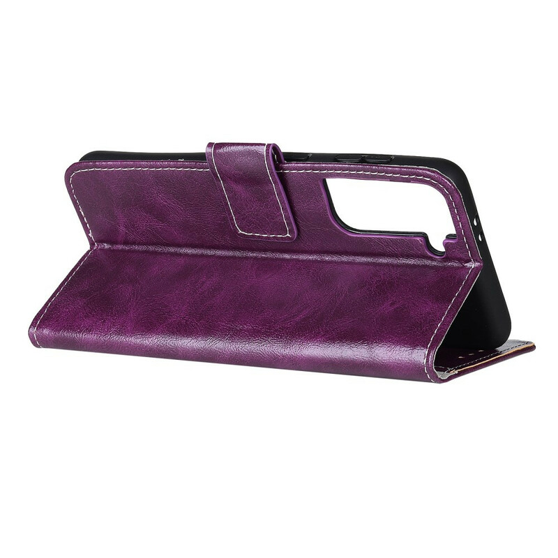 Housse Samsung Galaxy S21 5G Brillante et coutures apparentes Housse Samsung Galaxy S21 5G Brillante et coutures apparentes