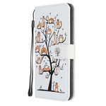 Housse Samsung Galaxy A52 5G Funky Cats à Lanière Housse Samsung Galaxy A52 5G Funky Cats à Lanière