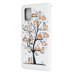 Housse Samsung Galaxy A52 5G Funky Cats à Lanière Housse Samsung Galaxy A52 5G Funky Cats à Lanière
