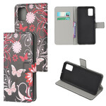 Housse Samsung Galaxy A52 5G Papillons et Fleurs Housse Samsung Galaxy A52 5G Papillons et Fleurs