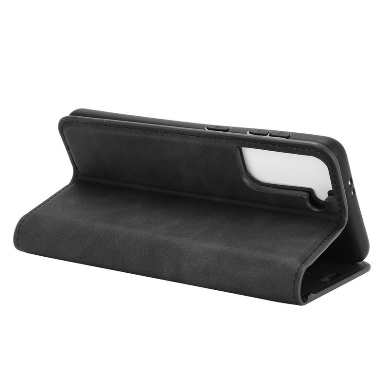 Flip Cover Samsung Galaxy S21 5G Effet Cuir Douceur Flip Cover Samsung Galaxy S21 5G Effet Cuir Douceur