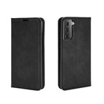 Flip Cover Samsung Galaxy S21 5G Effet Cuir Douceur Flip Cover Samsung Galaxy S21 5G Effet Cuir Douceur