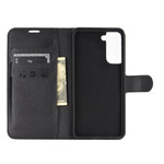 Housse Samsung Galaxy S21 5G Simili Cuir Litchi Classique Housse Samsung Galaxy S21 5G Simili Cuir Litchi Classique