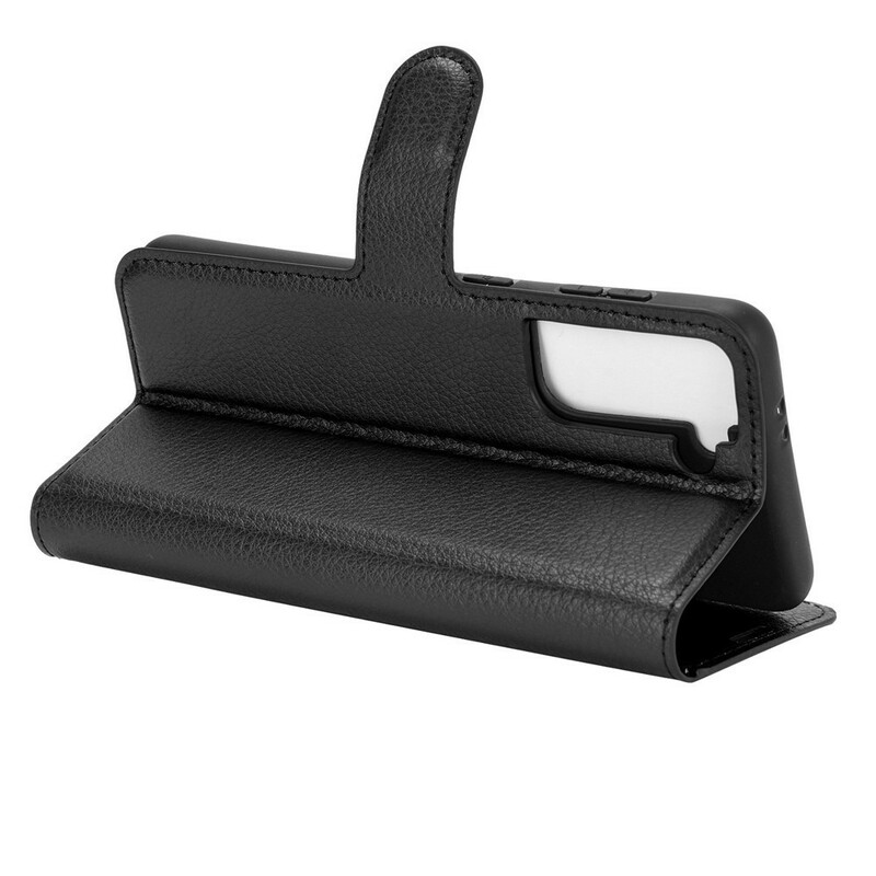 Housse Samsung Galaxy S21 5G Simili Cuir Litchi Classique Housse Samsung Galaxy S21 5G Simili Cuir Litchi Classique