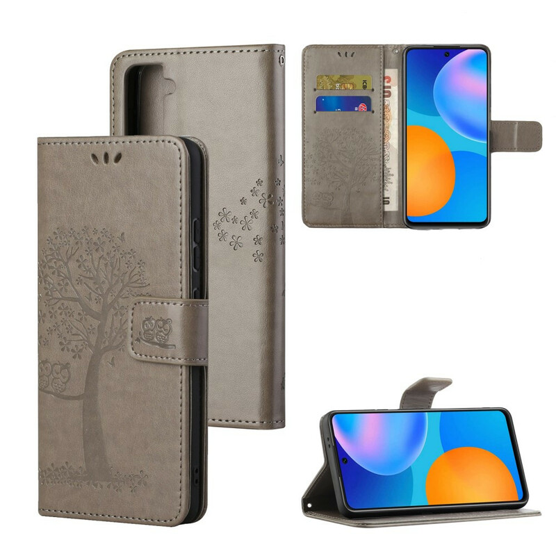 Housse Samsung Galaxy S21 5G Arbre et Hiboux à Lanière Housse Samsung Galaxy S21 5G Arbre et Hiboux à Lanière