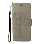 Housse Samsung Galaxy S21 5G Arbre et Hiboux à Lanière Housse Samsung Galaxy S21 5G Arbre et Hiboux à Lanière